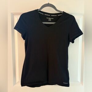 Calvin Klein Jeans Classic Black V-Neck Tee